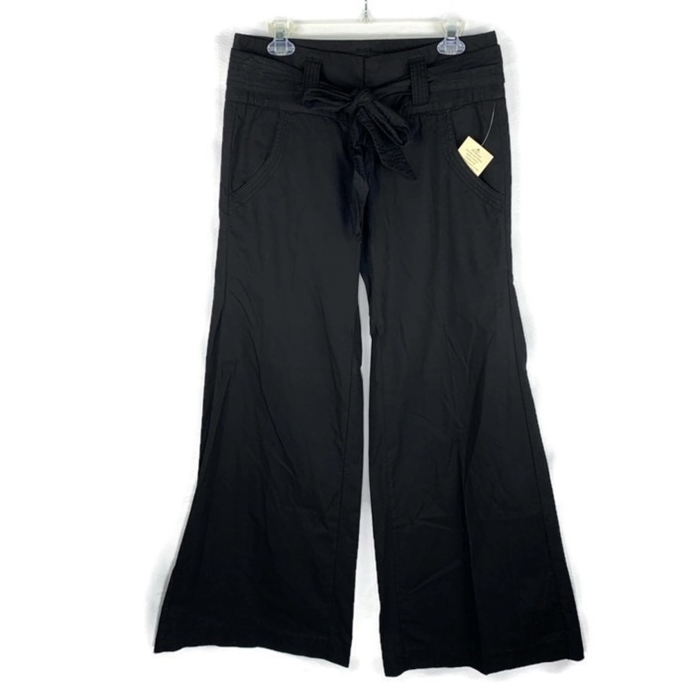 𝅺new-billy Blues Belted Wide Leg Flare Cotton Pants